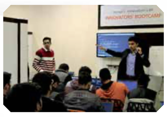 Innovation Lab cohort prototyping a solution